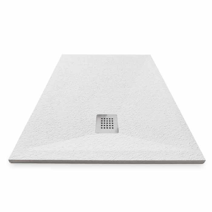 Cădiță de duș 90x90 cm formă pătrată culoare albă din compozit Eliza White [3]