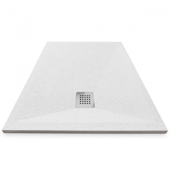 Cădiță de duș din compozit mărime 70x120 cm formă dreptunghiulară culoare albă model Eliza White [3]