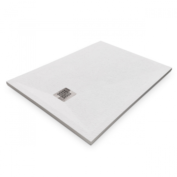 Cădiță duș mărime 70x90 cm culoare alb mat formă dreptunghiulară din compozit model Eliza White [2]