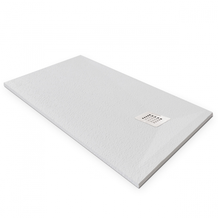 Cădiță duș din compozit mărime 80x120 cm formă dreptunghiulară culoare albă Eliza White [4]