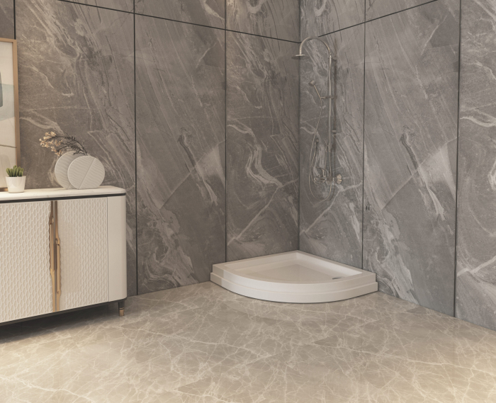 Cădiță duș din acril sanitar mărime 90x90 cm culoare albă formă pătrată model Ema White [3]