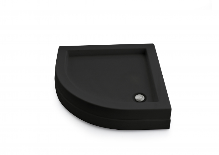 Cădiță duș 70x70 cm formă pătrată culoare neagră din acril sanitar Ema Black [3]