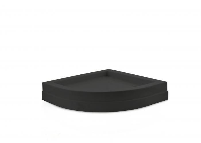 Cădiță duș 70x70 cm formă pătrată culoare neagră din acril sanitar Ema Black [4]