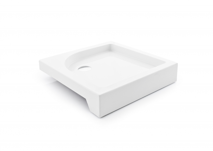 Cădiță duș din acril sanitar mărime 80x80 cm culoare albă formă pătrată model Sephora White [5]