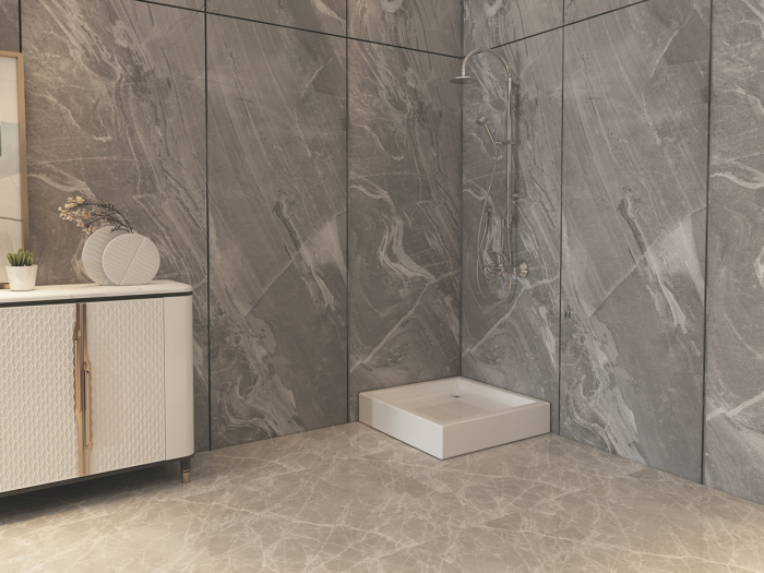Cădiță de duș din acril sanitar mărime 80x80 cm culoare albă formă pătrată model Raisa White [7]