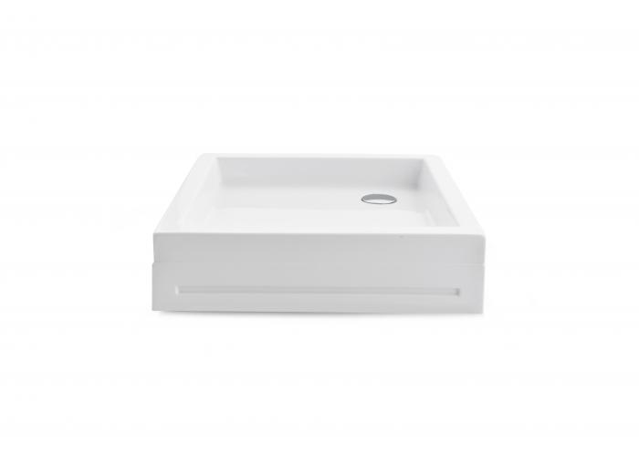 Cădiță de duș din acril sanitar mărime 80x80 cm culoare albă formă pătrată model Raisa White [6]
