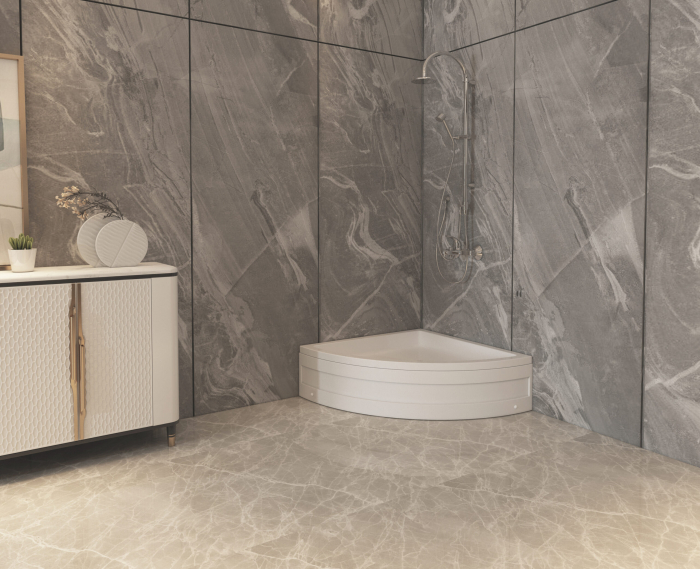 Cădiță de duș din acril sanitar mărime 90x90 cm culoare albă formă pătrată model Selena White [3]