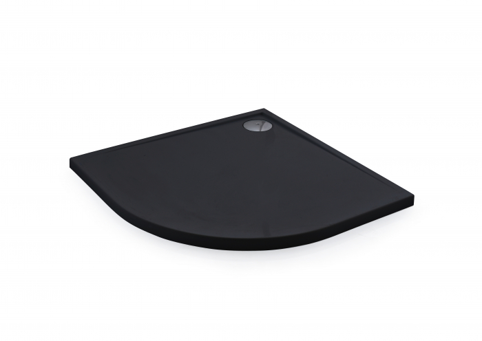 Cădiță de duș din acril sanitar mărime 90x90 cm culoare neagră formă pătrată model Semi Black [3]