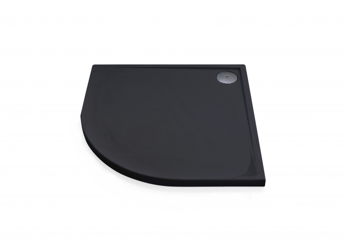 Cădiță de duș din acril sanitar mărime 90x90 cm culoare neagră formă pătrată model Semi Black [2]