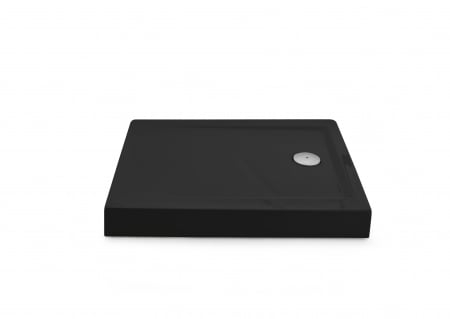 Cădiță de duș din acril sanitar mărime 70x100 cm culoare neagră formă dreptunghiulară model Achile Black [3]