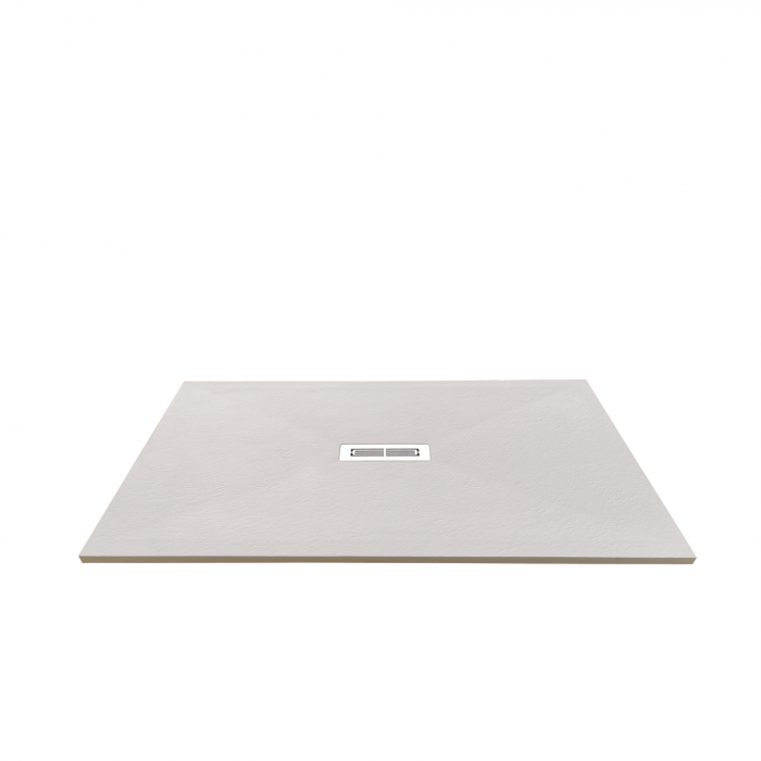 Cădiță duș 90x100 cm formă dreptunghiulară culoare crem din compozit Electra [4]