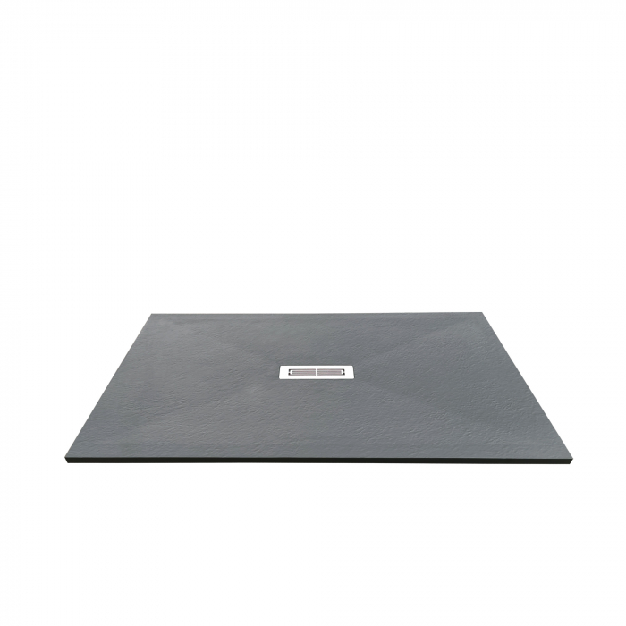 Cădiță duș 90x120 cm formă dreptunghiulară culoare gri din compozit Electra [4]