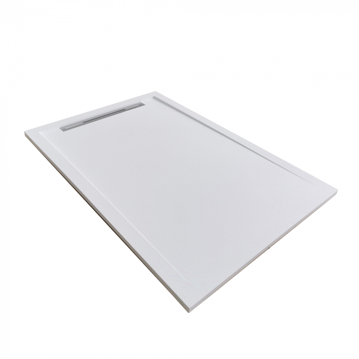 Cădiță duș 90x90 cm formă pătrată culoare albă din compozit Freya [3]