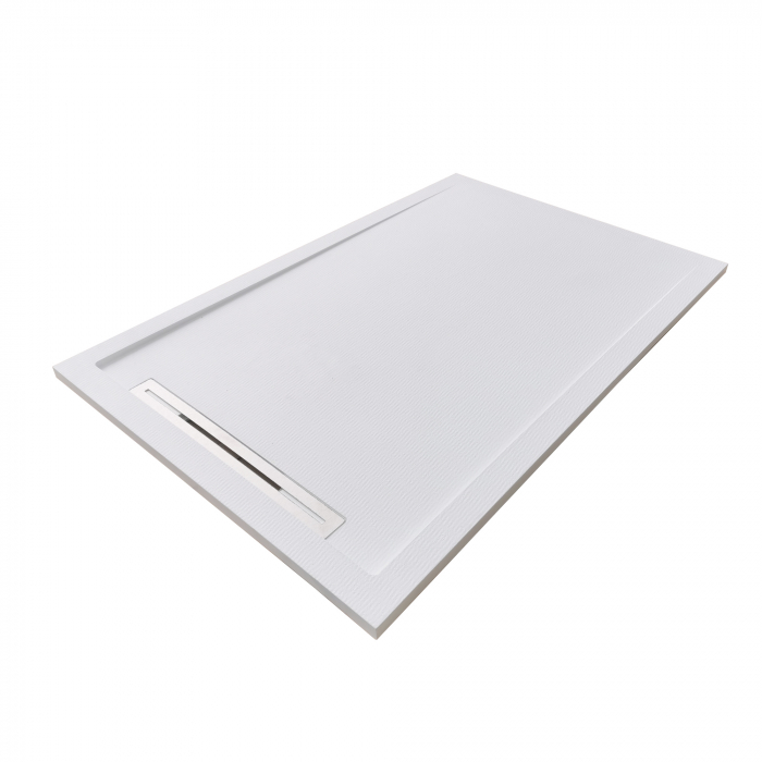 Cădiță duș 90x90 cm formă pătrată culoare albă din compozit Freya [2]