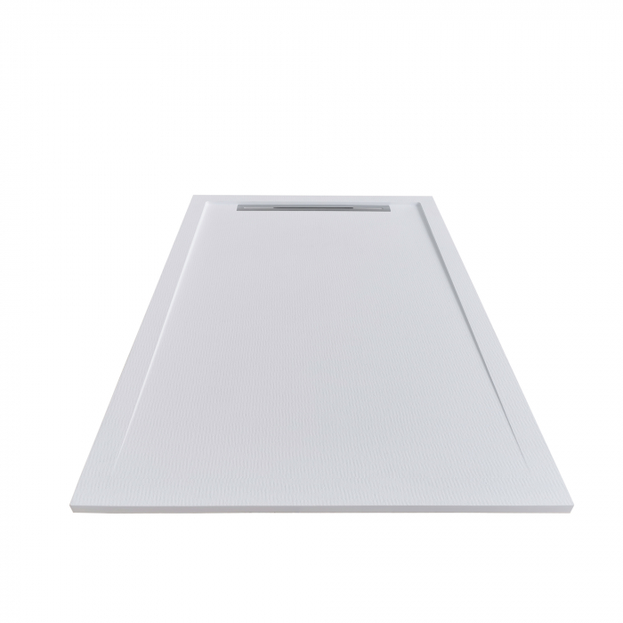 Cădiță duș 90x90 cm formă pătrată culoare albă din compozit Freya [4]