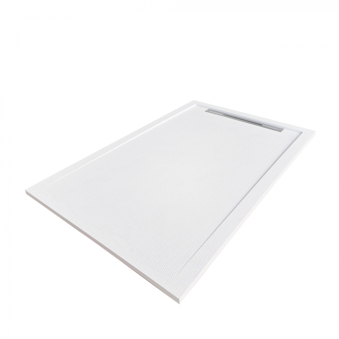 Cădiță duș 90x90 cm formă pătrată culoare albă din compozit Freya [5]