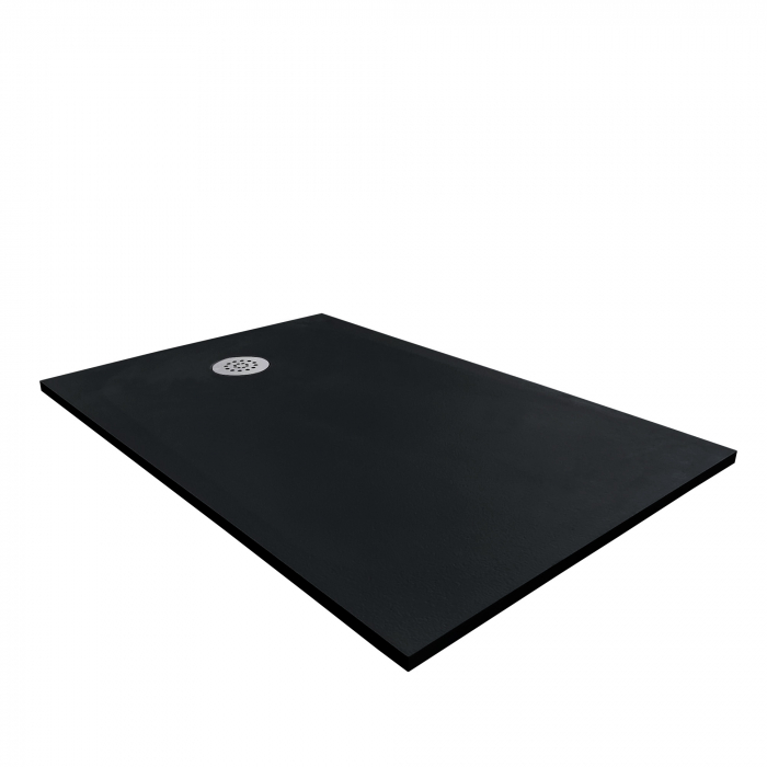 Cădiță duș 70x120 formă dreptunghiulară culoare neagră din compozit Selene [4]