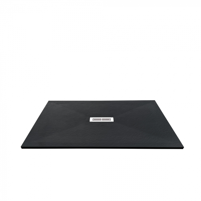 Cădiță de duș 70x120 cm formă dreptunghiulară culoare neagră din compozit Electra [4]