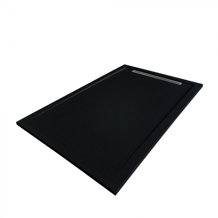 Cădiță duș 70x120 cm formă dreptunghiulară culoare neagră din compozit Freya [5]