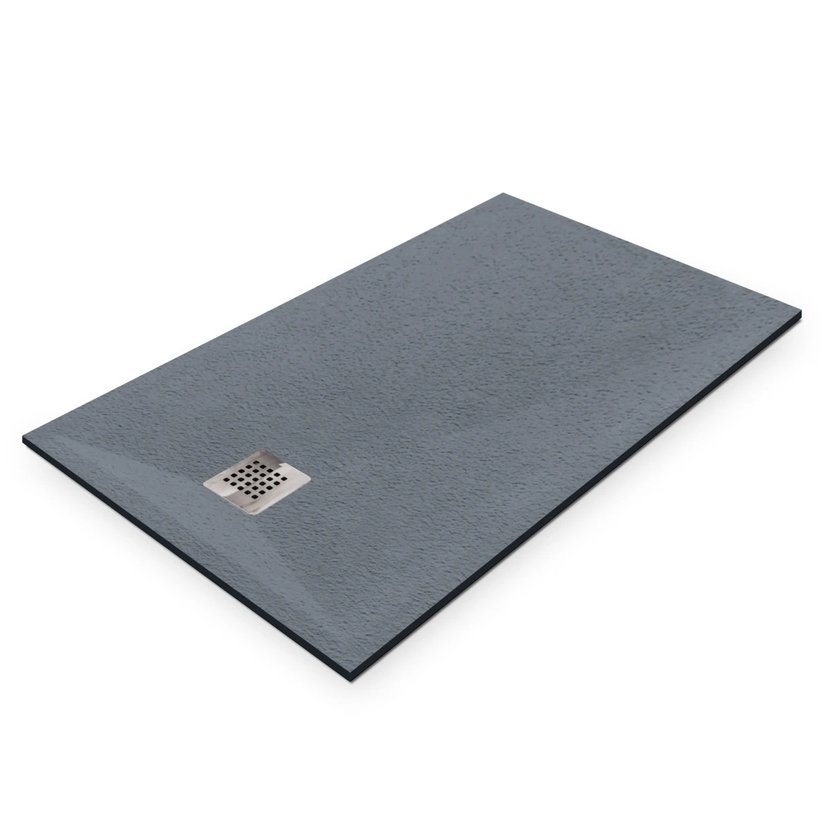 Cădiță duș 80x140 cm formă dreptunghiulară culoare gri din compozit Eliza Grey [3]