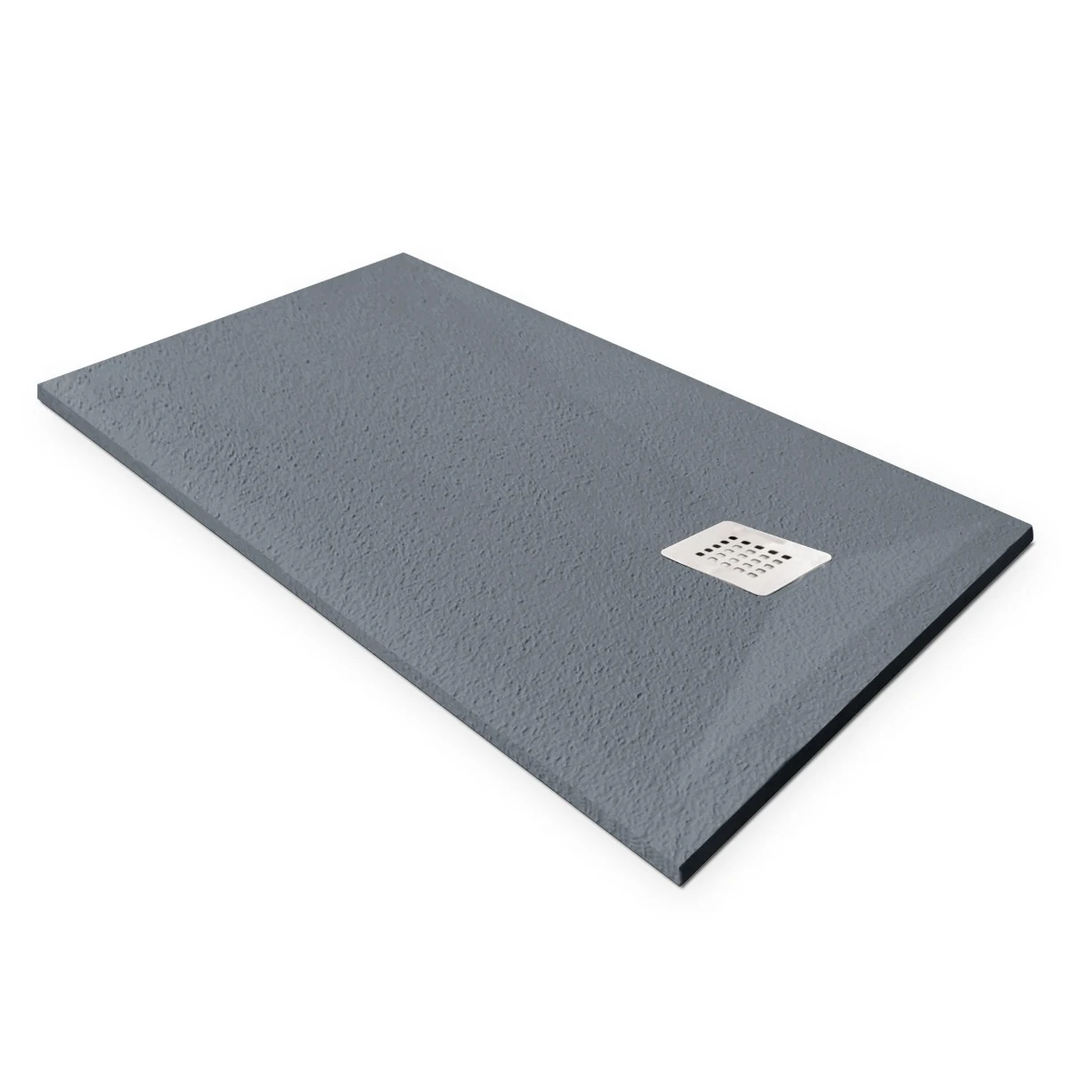 Cădiță duș 80x140 cm formă dreptunghiulară culoare gri din compozit Eliza Grey [2]