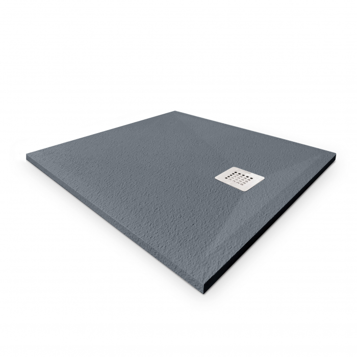 Cădiță duș 80x80 cm formă pătrată culoare gri din compozit Eliza Grey [2]