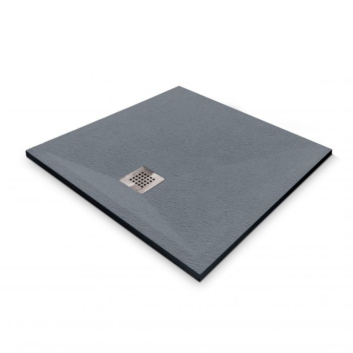Cădiță duș 80x80 cm formă pătrată culoare gri din compozit Eliza Grey [3]