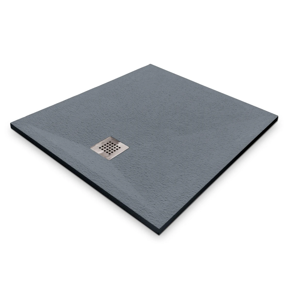 Cădiță duș 90x100 cm formă dreptunghiulară culoare gri din compozit Eliza Grey [3]