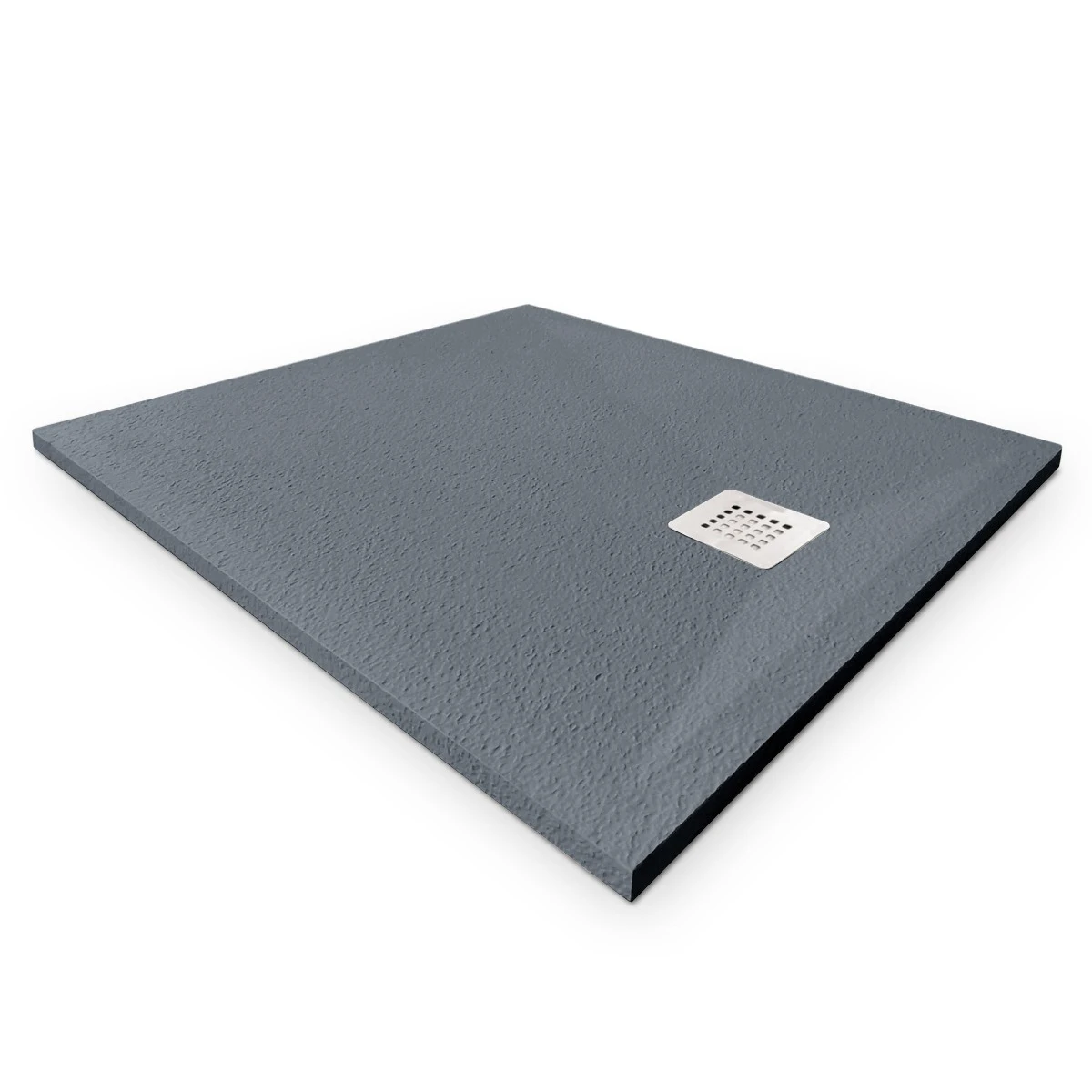 Cădiță duș 90x100 cm formă dreptunghiulară culoare gri din compozit Eliza Grey [2]