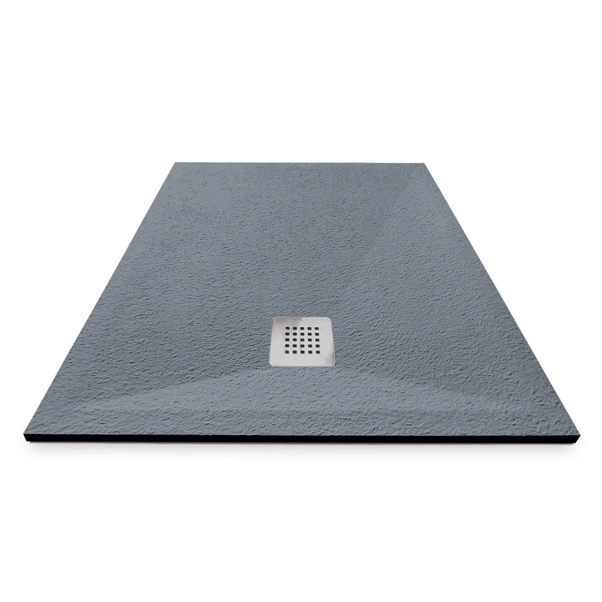 Cădiță duș 90x100 cm formă dreptunghiulară culoare gri din compozit Eliza Grey [4]