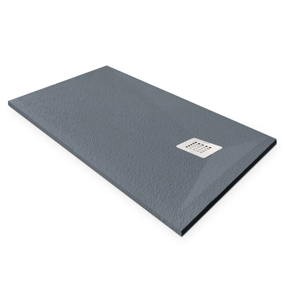 Cădiță duș 90x140 cm formă dreptunghiulară culoare gri din compozit Eliza Grey [2]