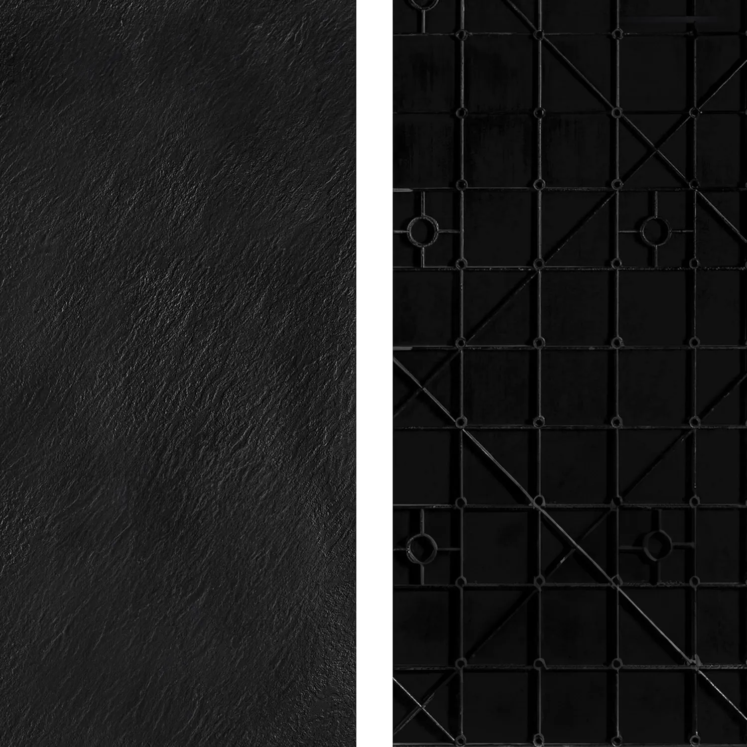 Cădiță duș din compozit/ABS mărime 90x90 cm formă pătrată culoare neagră model Magnum Black [7]