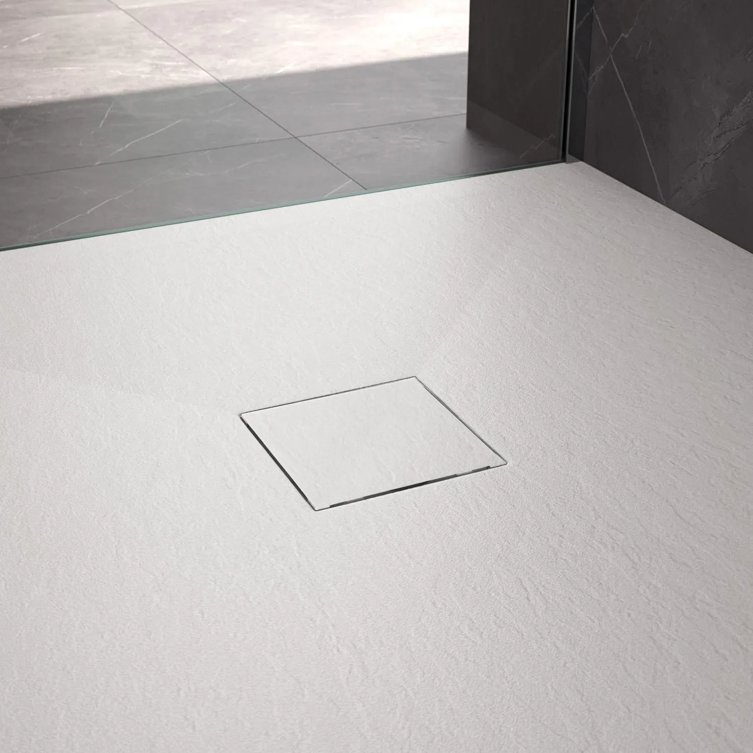 Cădiță duș din compozit/ABS mărime 90x90 cm formă pătrată culoare albă model Magnum White [5]