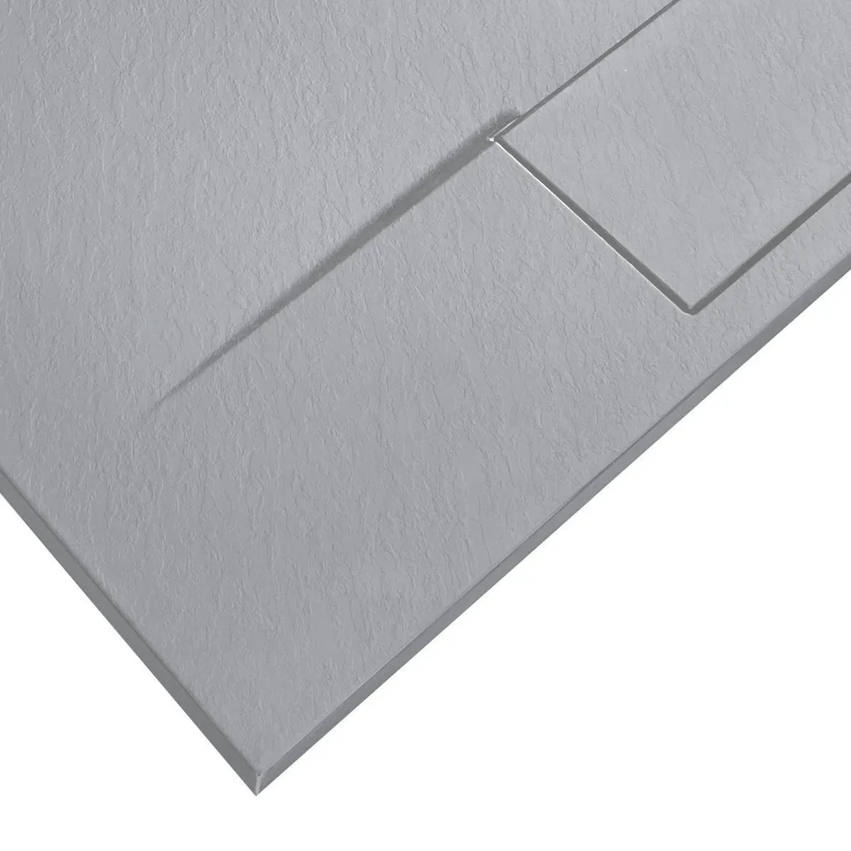 Cădiță duș mărime 90x90 cm culoare gri mat formă pătrată din acril mineral model Bazalt Grey [6]