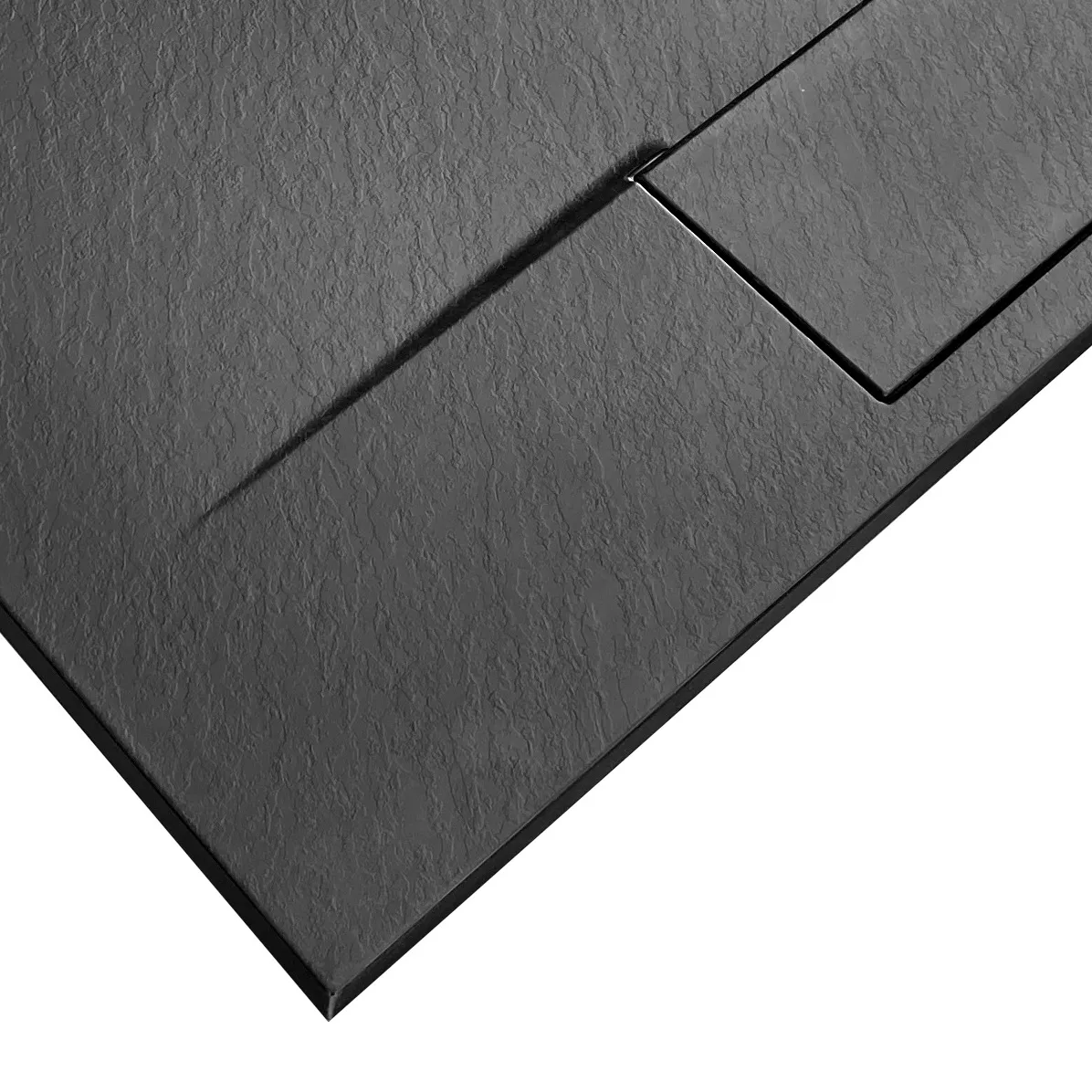 Cădiță duș din compozit/ABS mărime 80x120 cm formă dreptunghiulară culoare neagră model Bazalt Black [5]