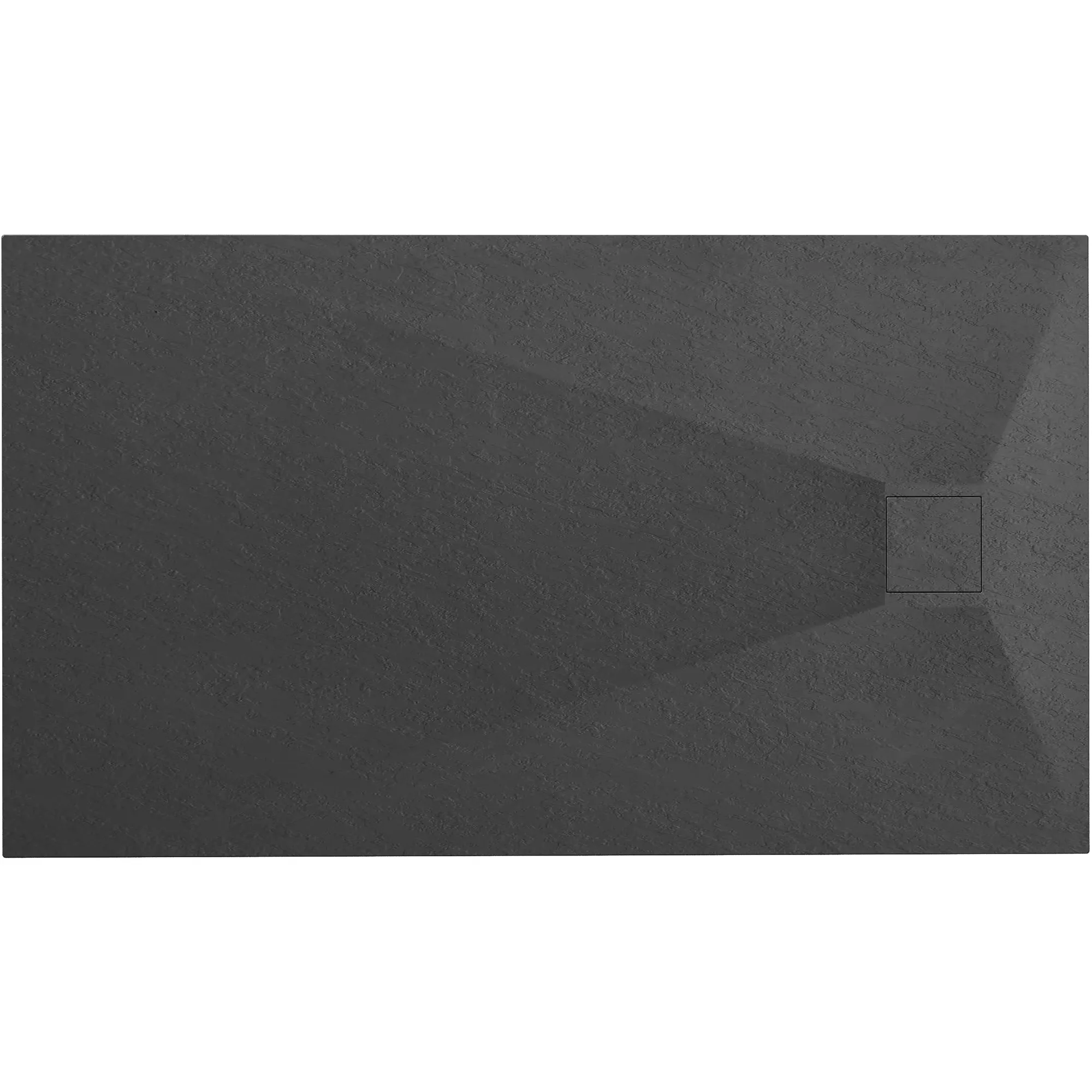 Cădiță duș din compozit/ABS mărime 120x80 cm formă dreptunghiulară culoare neagră model Magnum Black [1]
