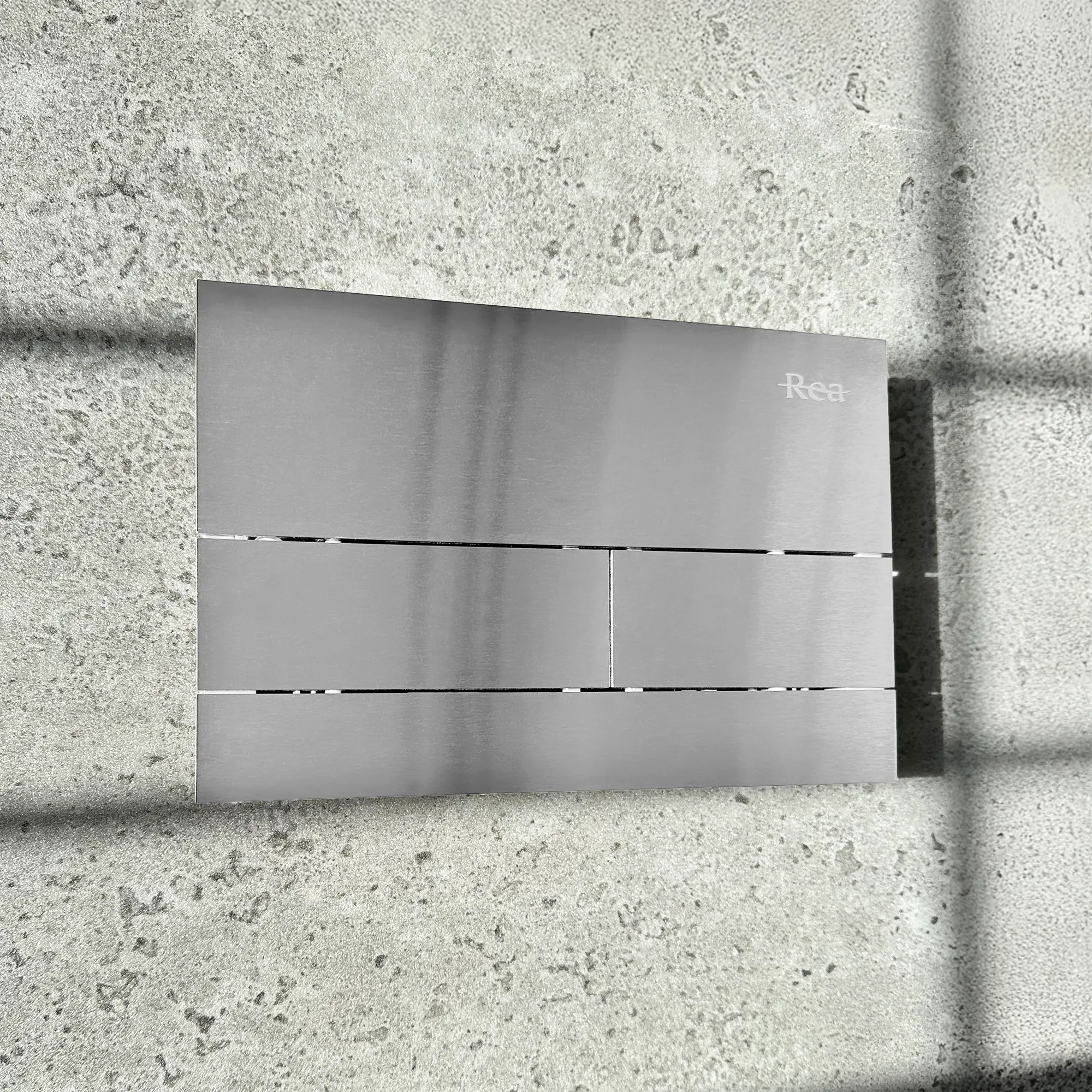 Cadru cu rezervor încastrat pentru wc + clapetă de acționare inclusă culoare oțel periat model pătrat K011A-Q Steel Brushed [3]