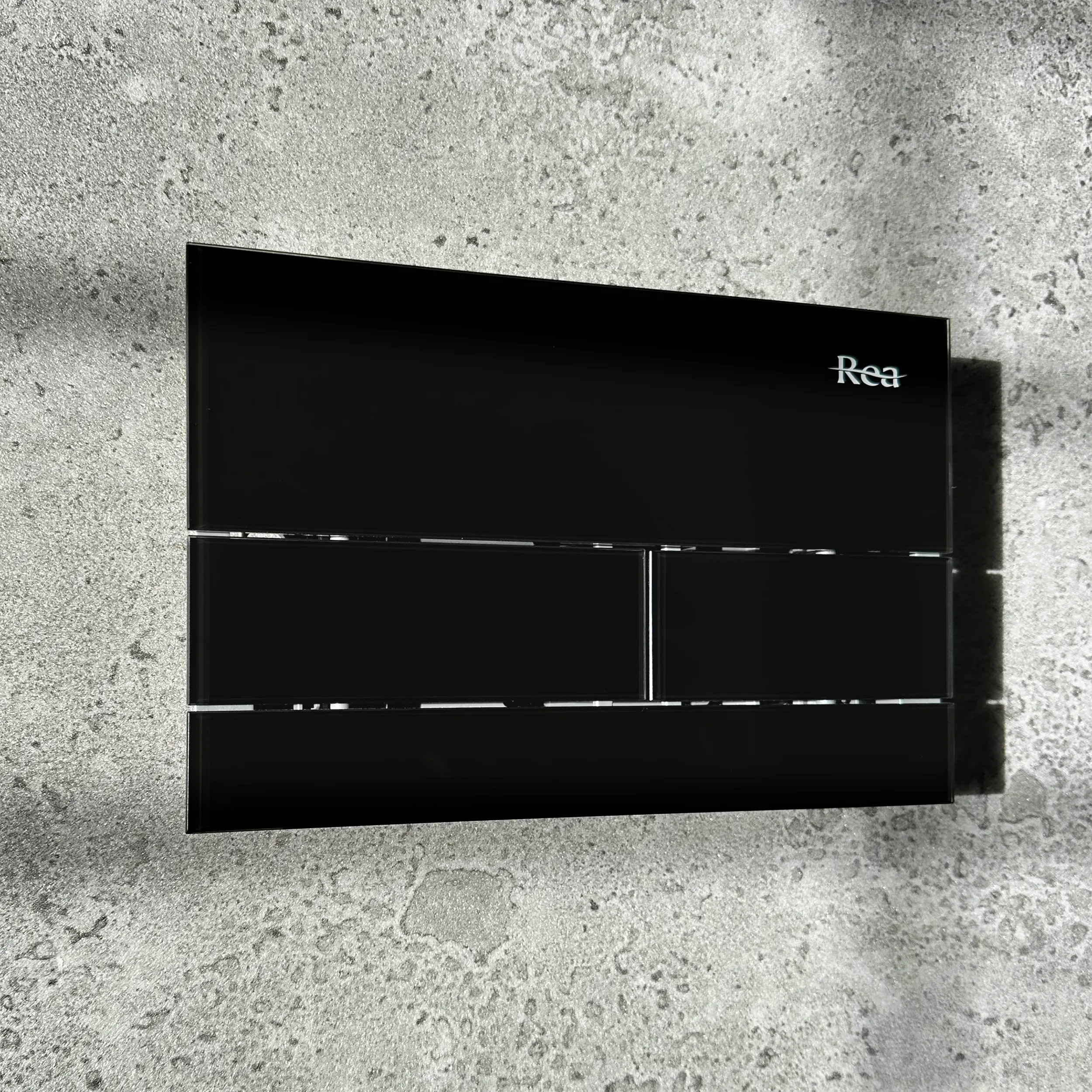 Cadru cu rezervor încastrat pentru wc + clapetă de acționare inclusă culoare negru model pătrat K011A-Q Black Glass [3]