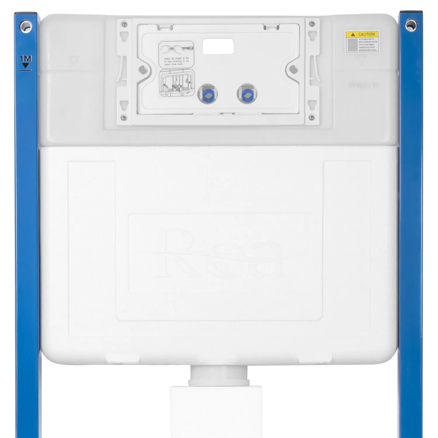 Cadru cu rezervor încastrat pentru wc + clapetă de acționare inclusă culoare auriu periat model pătrat K011A-Q Gold Brushed [6]