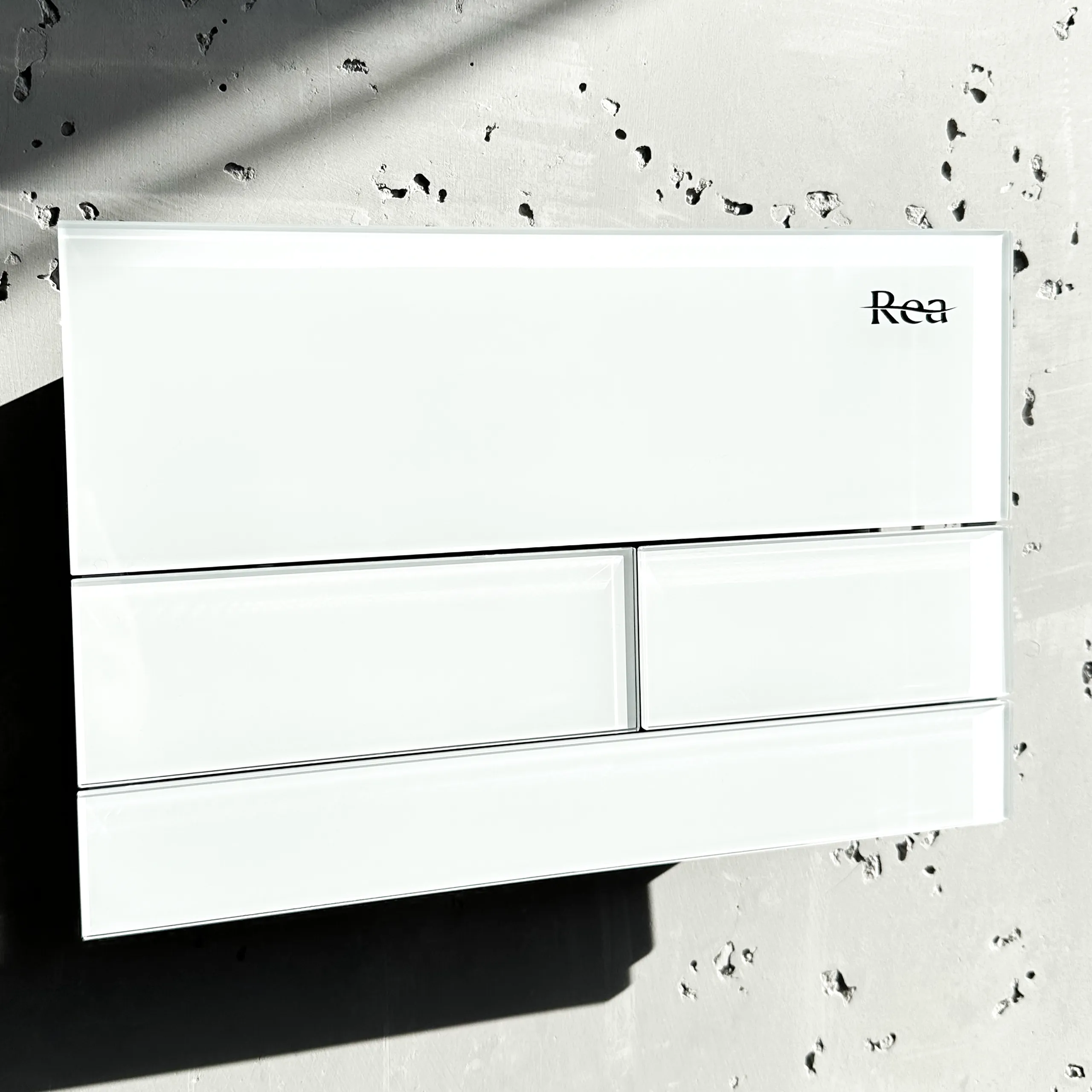 Cadru cu rezervor încastrat pentru wc + clapetă de acționare inclusă culoare alb model pătrat K011A-Q White Glass [3]