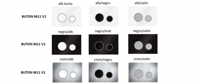Cadru cu rezervor încastrat pentru wc + clapetă de acționare inclusă culoare negru mat și alb model pătrat M08 V1 Negru Mat/Alb - KKPOL [4]