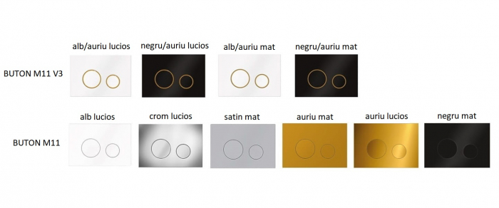 Cadru cu rezervor încastrat pentru wc + clapetă de acționare inclusă culoare negru mat și alb model pătrat M08 V1 Negru Mat/Alb - KKPOL [3]