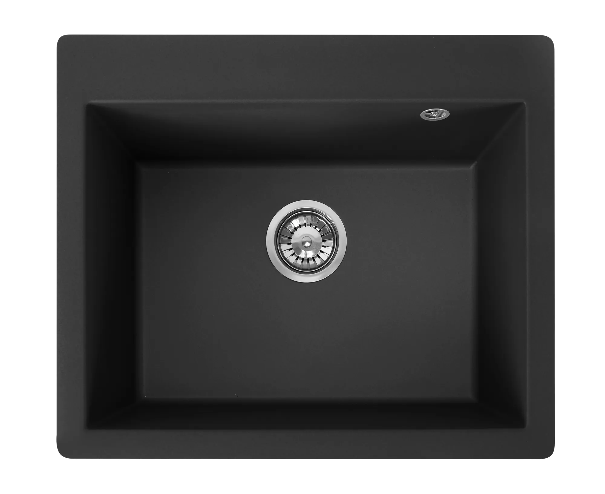 Chiuvetă bucătărie granit formă dreptunghiulară lungime 60 cm culoare neagră model Lin Black [5]