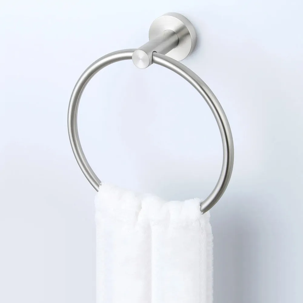 Suport prosop finisaj crom periat model rotund 332915 Mist 05 Brush Nickel [5]