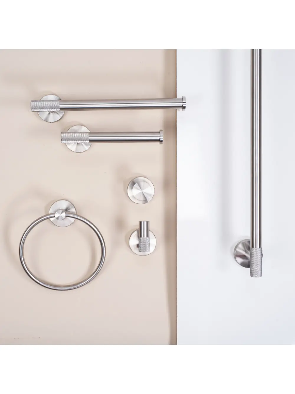 Cuier baie finisaj crom periat model Brush Nickel 6606A seria Modern [4]