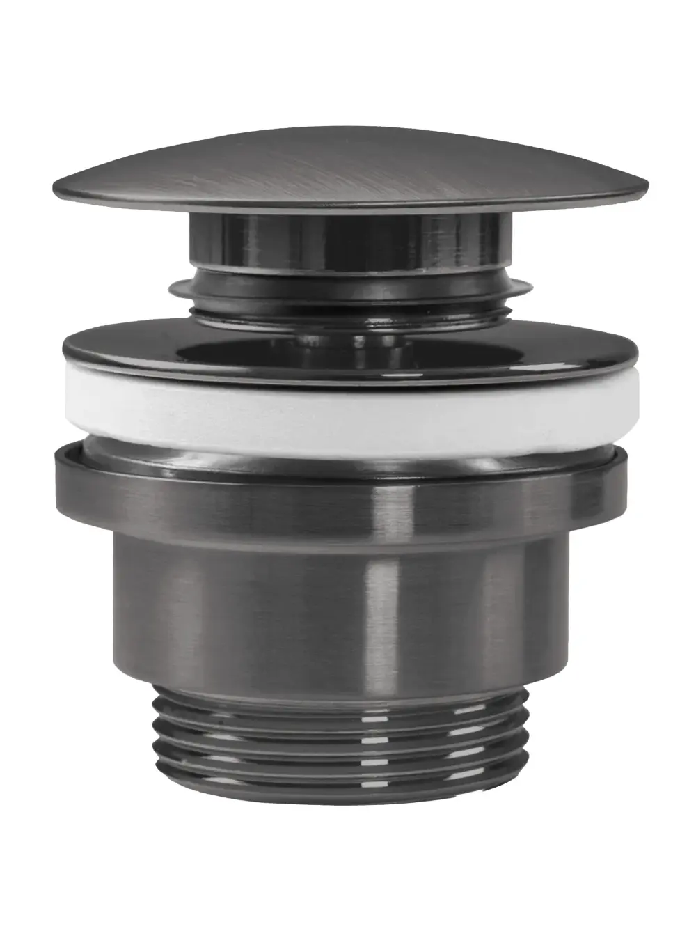 Dop pentru lavoar universal culoare titan periat cu închidere click-clack model Ventil Titan Brush [1]