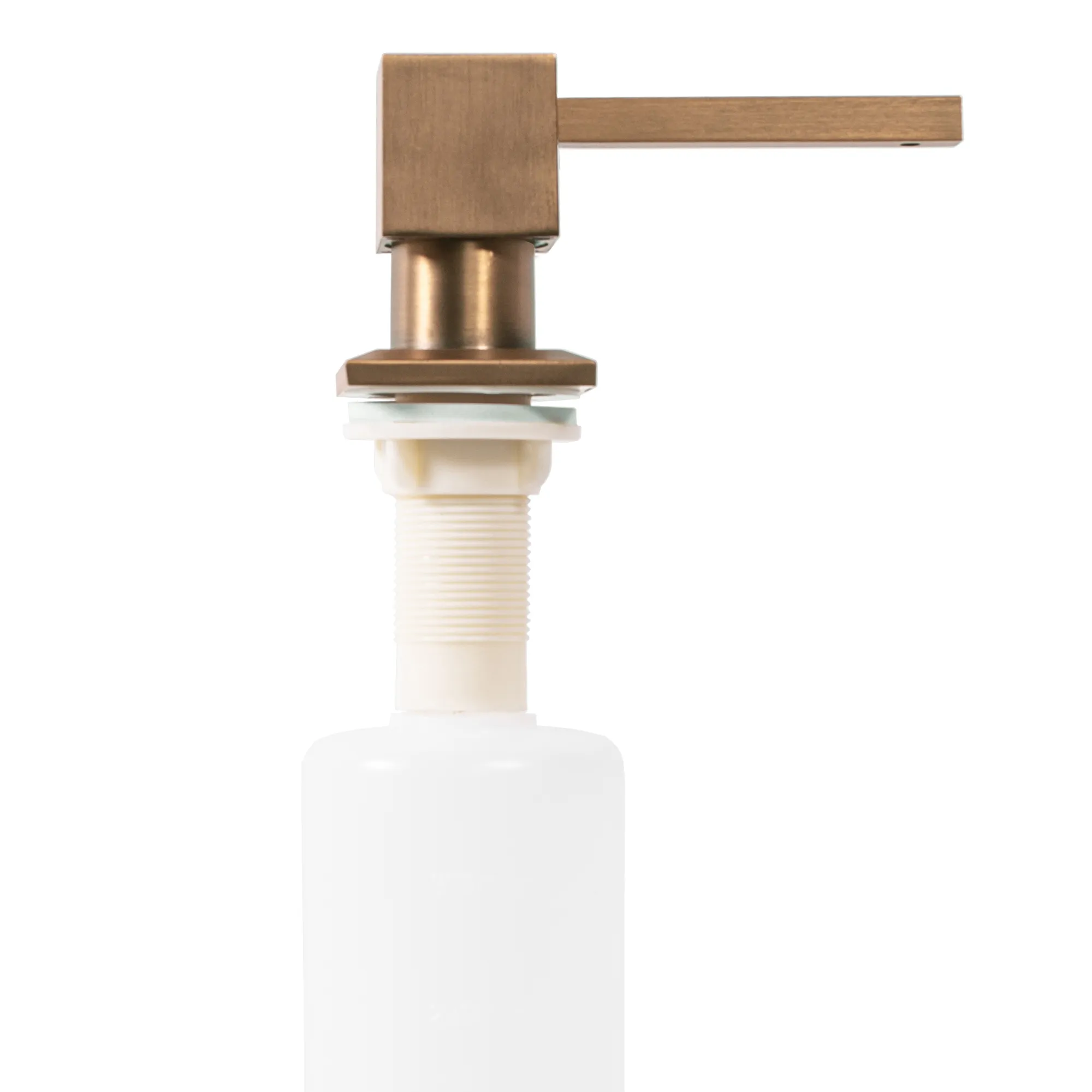 Dozator de săpun culoare maro periat model pătrat Copper Brush Square [4]