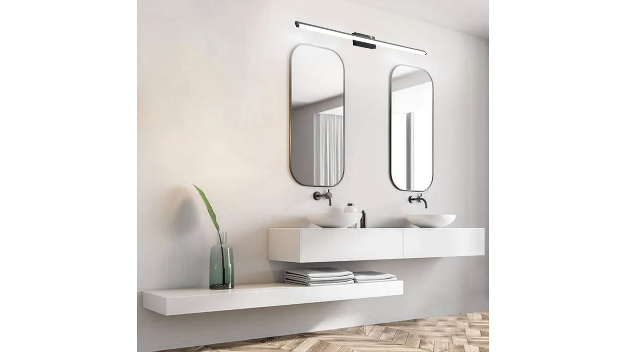 Aplică de baie LED pentru oglindă culoare neagră lungime 95 cm model APP375 [4]