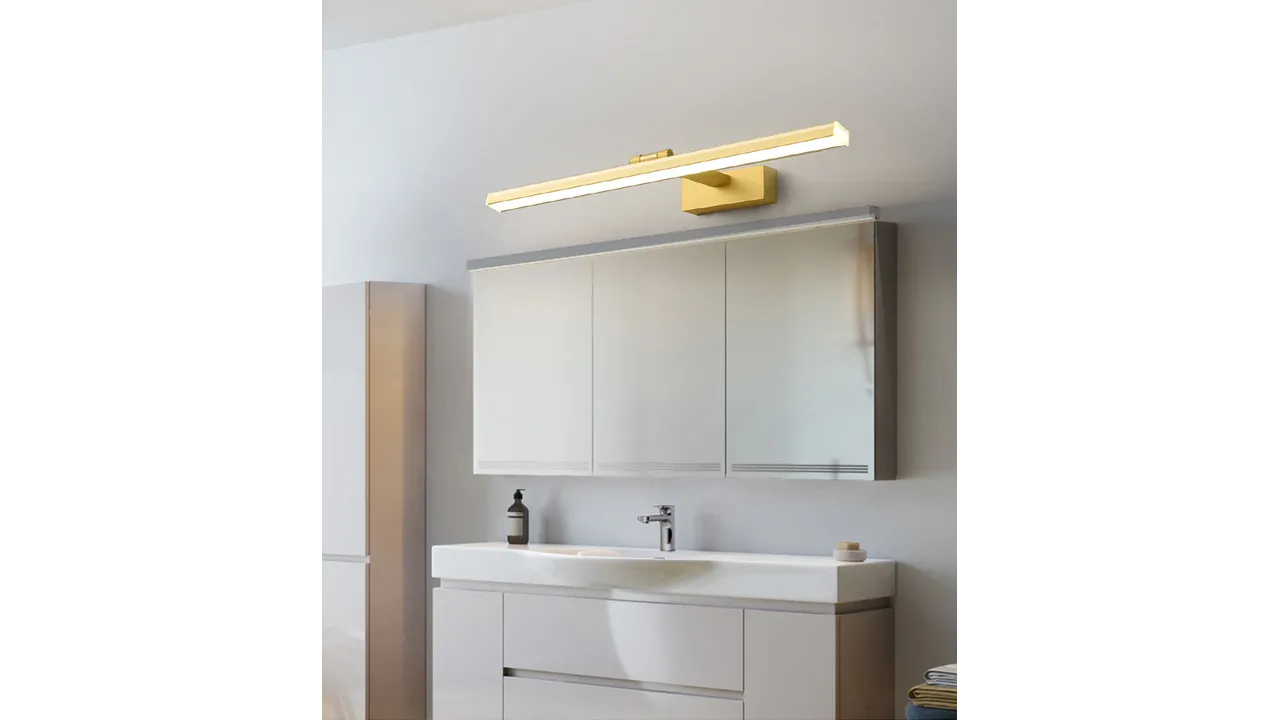 Aplică de baie LED pentru oglindă culoare aurie lungime 60 cm model APP834 [3]