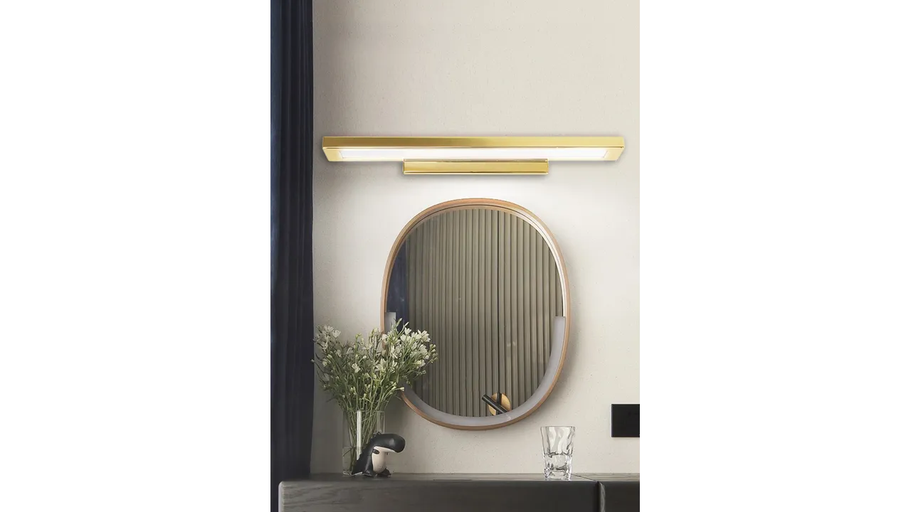 Aplică de baie LED pentru oglindă culoare aurie lungime 60 cm model APP837 [3]